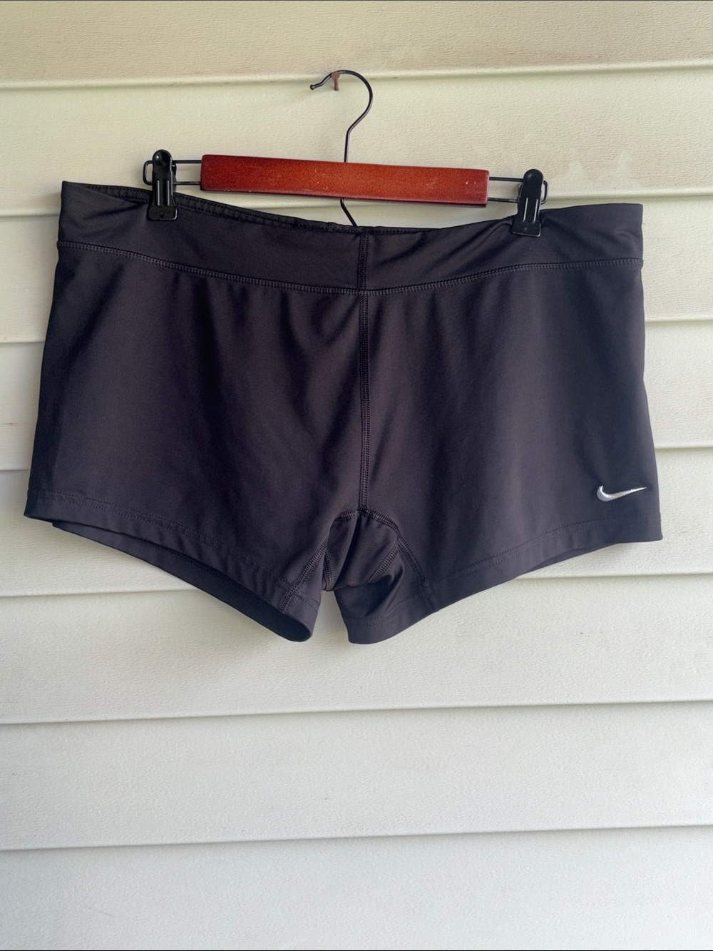 Nike Black Low-Rise Swim/Workout Spandex shorts. Size XL